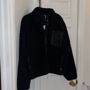 Black fleece jacket